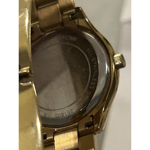 Michael Kors Slim Runway 42 mm Stainless Steel Gold Women’s Wristwatch Watch main image 6